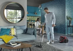 Rowenta RO7649 Silence Force Cyclonic Parkett | Beutelloser Staubsauger | Vacuum-Cleaner | Sehr Leise | 2,5L Staubvolumen | Tierhaar | Auto | Schwarz/Rot -Rowenta 0b7c36e10a3ff93518ac360fe4377aff