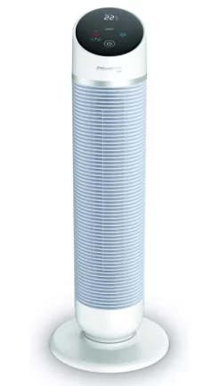 Rowenta 24 Rowenta HQ8120F0 Silent Comfort 3in1 Turmventilator Mit Smart-Technologie, Staubfilter, Ventilator & Heizung, 24h Startverzögerung, 10 Geschwindigkeitsstufen