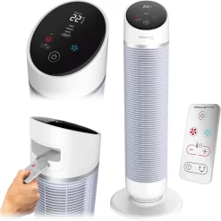 Rowenta HQ8120F0 Silent Comfort 3in1 Turmventilator Mit Smart-Technologie, Staubfilter, Ventilator & Heizung, 24h Startverzögerung, 10 Geschwindigkeitsstufen -Rowenta 57e96ad4576418c69119f24513a88d2a