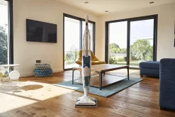 Rowenta Bodendampfreiniger Clean & Steam Revolution RY7757 | 2 In 1 Reingung | Verdampfer Für ätherische Öle | Alle Bodenarten | Anti-Kalk-Kartusche | Weiß/Blau -Rowenta 62a2e9d3cd10819ab5644255533e6587