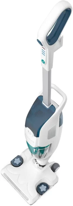 Rowenta Bodendampfreiniger Clean & Steam Revolution RY7757 | 2 In 1 Reingung | Verdampfer Für ätherische Öle | Alle Bodenarten | Anti-Kalk-Kartusche | Weiß/Blau -Rowenta 9013f95933a48ea2891a0b5b92cd1a64