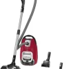 Rowenta RO7473 Silence Force Allergy+ Bodenstaubsauger Mit Beutel (große Staubbeutelkapazität: 4,5 Liter, Extrem Leise, Hocheffiziente Bodendüse, Langlebiger EffiTech-Motor) Schwarz/rot