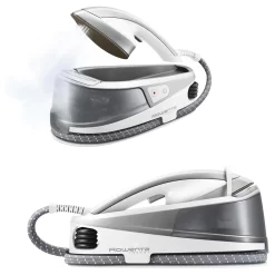 Rowenta NR5011D1 Tweeny 2 In 1 Dampfbügeleisen Und Dampfglätter, Dampfbügelstation, Dampfstation, Bügeleisen, 1500 Watt, Weiß/grau