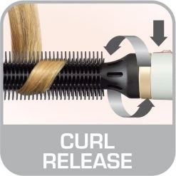 Rowenta Curl Release Brush CF 3910, Warmluftbürste (weiß/gold) -Rowenta Rowenta Curl Release Brush CF 3910 Warmluftb rste@@9ihwdr06 9