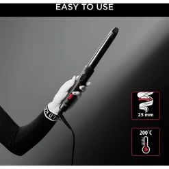 Rowenta KARL LAGERFELD 25mm Lockenstab CF321L (schwarz) -Rowenta Rowenta KARL LAGERFELD 25mm Lockenstab CF321L@@1856872 8