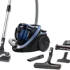 Rowenta RO7690 Silence Force Cyclonic Animal | Beutelloser Staubsauger | Vacuum-Cleaner | Sehr Leise | 2,5L Staubvolumen | Tierhaare | Auto | Schwarz/Blau