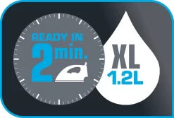 ROWENTA Dampfbügelstation Bügeleisen EASY STEAM Bügelstation 5,3 Bar Weiß Grau -Rowenta b9e6cd41146e0c5538e1f2a0e988e625