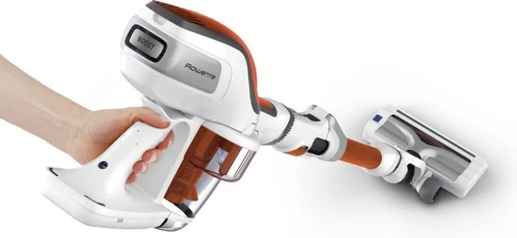 Rowenta RH9474, Trocken, Zyklonal, 82 DB, Beutellos, Orange, Weiß, Tätigkeit 14 Rowenta RH9474, Trocken, Zyklonal, 82 DB, Beutellos, Orange, Weiß, Tätigkeit – Bild 14