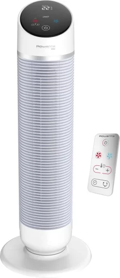 Rowenta HQ8120F0 Silent Comfort 3in1 Turmventilator Mit Smart-Technologie, Staubfilter, Ventilator & Heizung, 24h Startverzögerung, 10 Geschwindigkeitsstufen -Rowenta caf64c1c0b9fbdb229c49b19440e4926