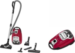 Rowenta RO7473 Silence Force Allergy+ Bodenstaubsauger Mit Beutel (große Staubbeutelkapazität: 4,5 Liter, Extrem Leise, Hocheffiziente Bodendüse, Langlebiger EffiTech-Motor) Schwarz/rot -Rowenta e2c31434106337ae58b8e79688e5f06f