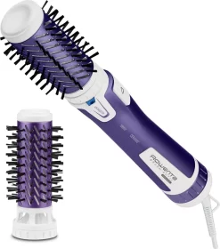 Rowenta CF9530 Rotierende Warmluftbürste Brush Activ Volume & Shine | Keramikbeschichtung | 3 Geschwindigkeitsstufen Und Kaltstufe | Violett -Rowenta ed439567049cd996a9296ddacc0b7c0b