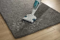 Rowenta Bodendampfreiniger Clean & Steam Revolution RY7757 | 2 In 1 Reingung | Verdampfer Für ätherische Öle | Alle Bodenarten | Anti-Kalk-Kartusche | Weiß/Blau -Rowenta edcb645dfec700b87d3e058c08a82f16