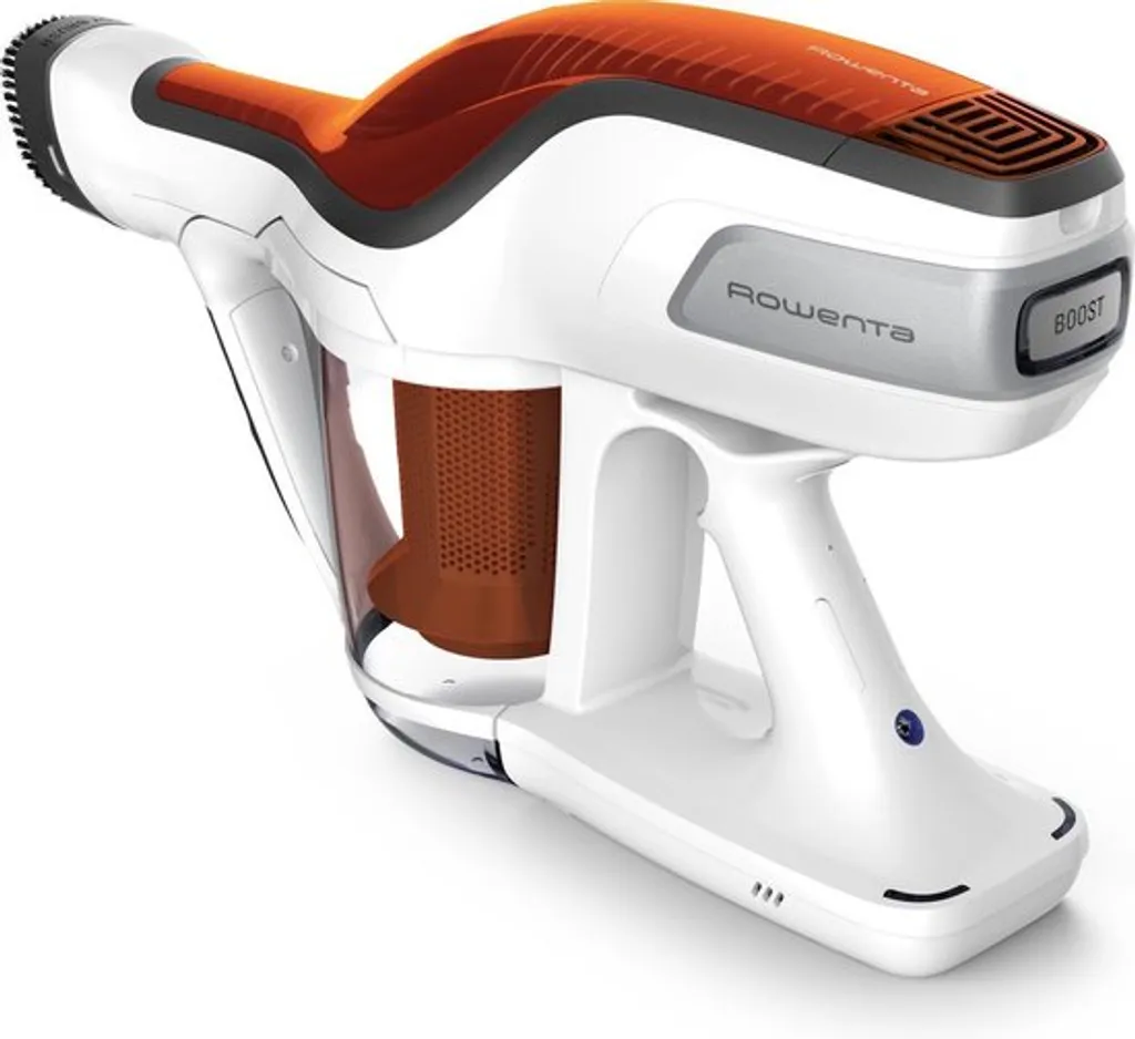 Rowenta RH9474, Trocken, Zyklonal, 82 DB, Beutellos, Orange, Weiß, Tätigkeit 3 Rowenta RH9474, Trocken, Zyklonal, 82 DB, Beutellos, Orange, Weiß, Tätigkeit – Bild 3