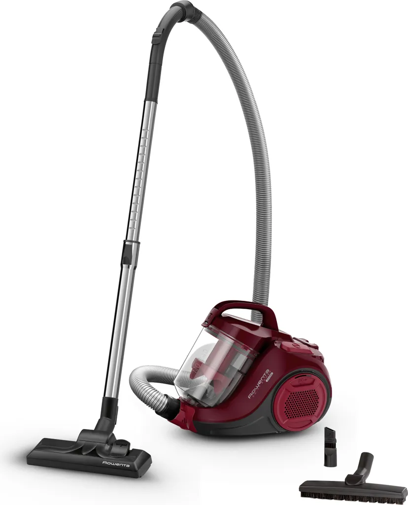 Rowenta Bodenstaubsauger Swift Power RO2933, 750 W, Zylinder-Vakuum, Beutellos, Zyklonal, 77 DB, Schwarz, Burgund 2 Rowenta Bodenstaubsauger Swift Power RO2933, 750 W, Zylinder-Vakuum, Beutellos, Zyklonal, 77 DB, Schwarz, Burgund – Bild 2